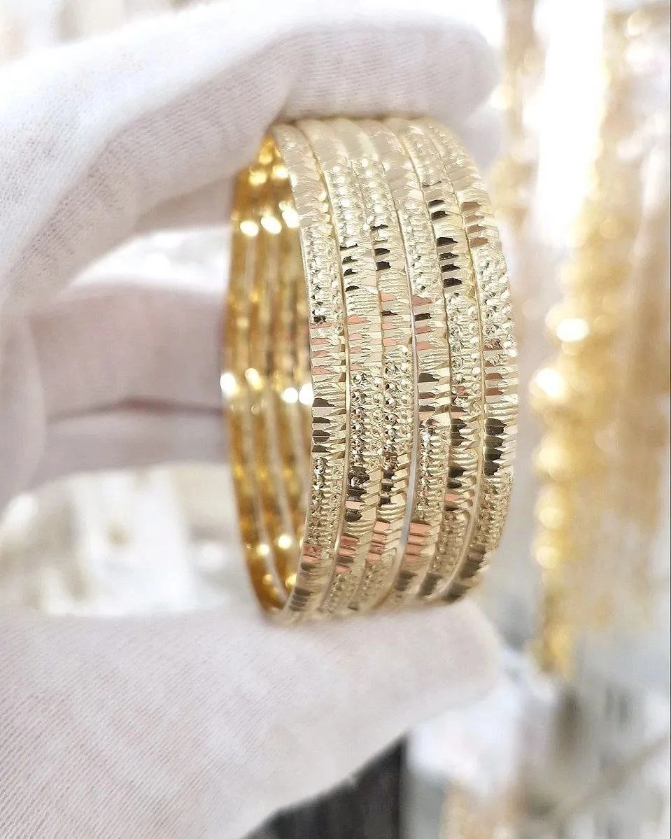 النگو زنانه تراش دار پک شش عددی