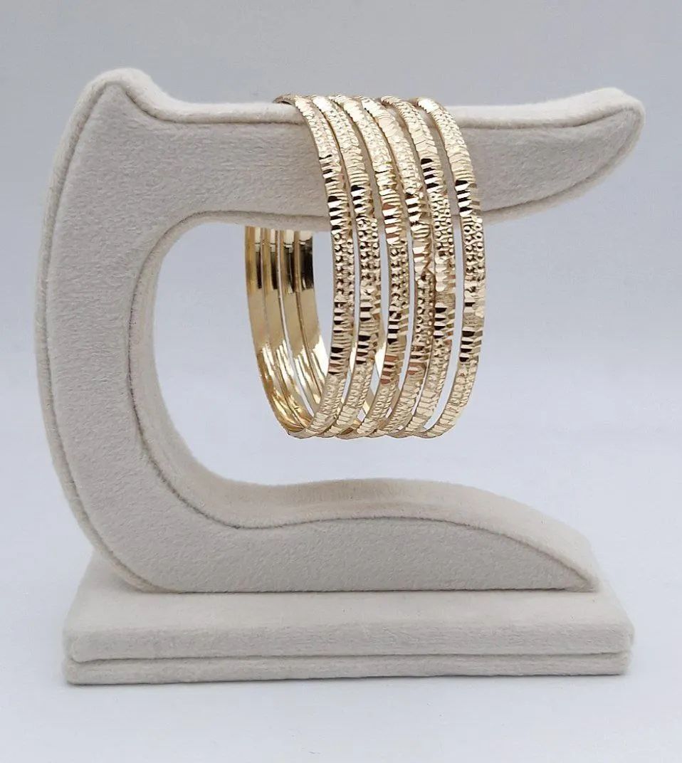 النگو زنانه تراش دار پک شش عددی درخشان