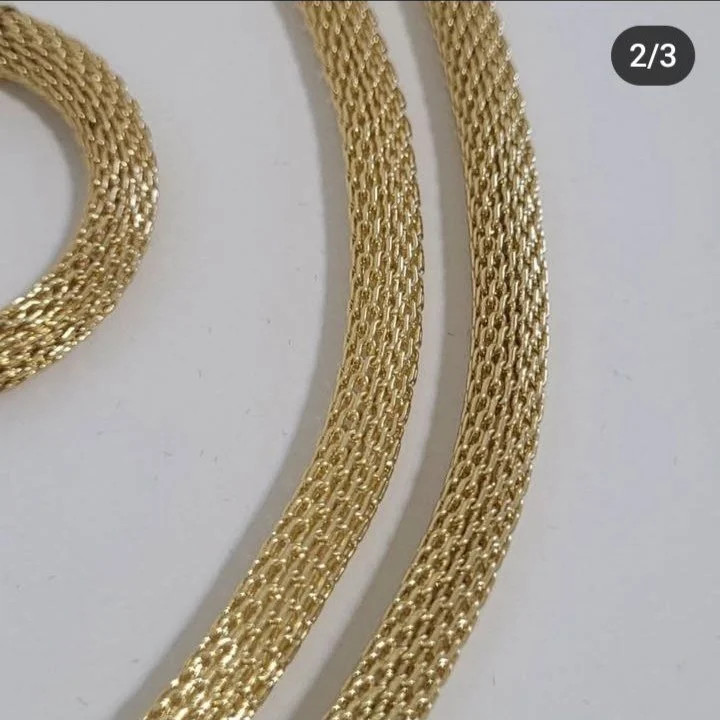 سرویس زنانه مدل توری پیچ با رنگ طلایی درخشان