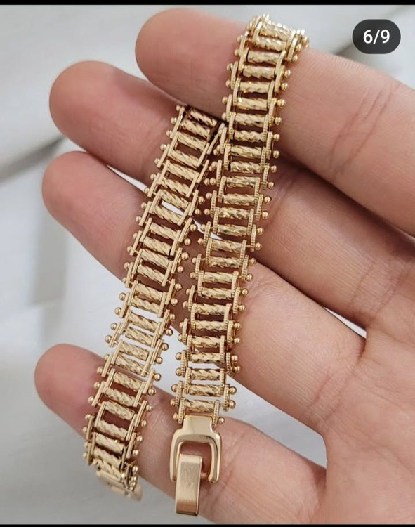 دستبند طرح طلای زنانه ژوپینگ با طراحی شیک و مجلسی مدل۲