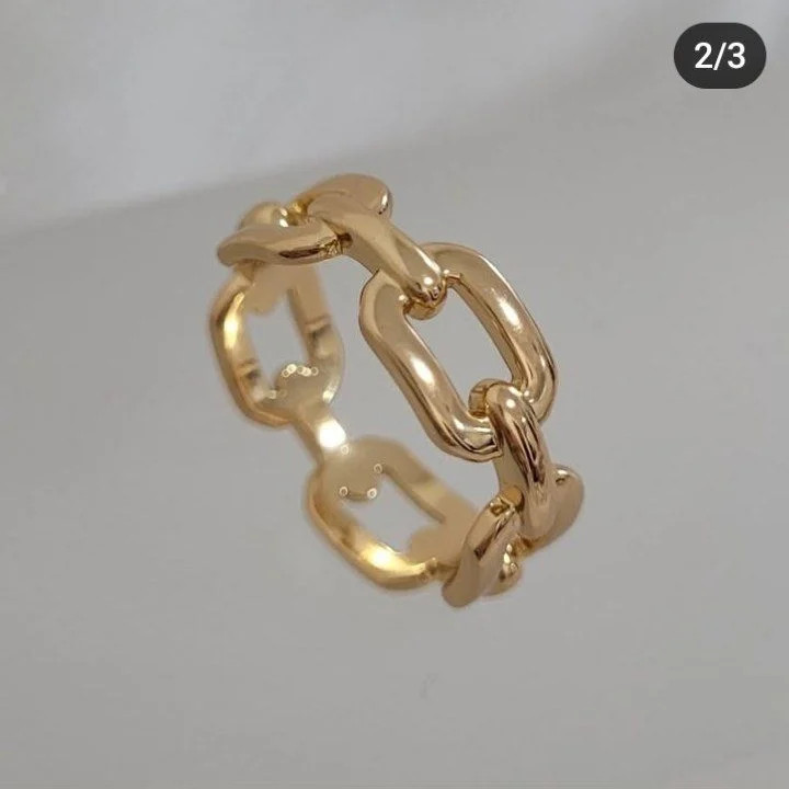 انگشتر زنانه زنجیری ژوپینگ سایز ۶ تا ۹