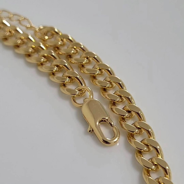 دستبند زنانه طرح طلا ورساچه با زنجیر بافتدرشت و قفل حلقهای زیبا