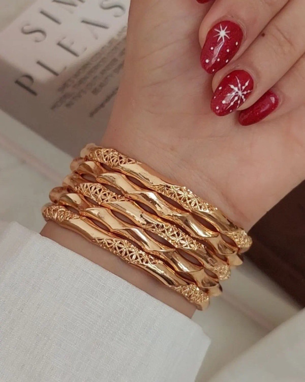 النگو فیوژن روی دست با طراحی ترکیبی – مناسب استایل روزمره