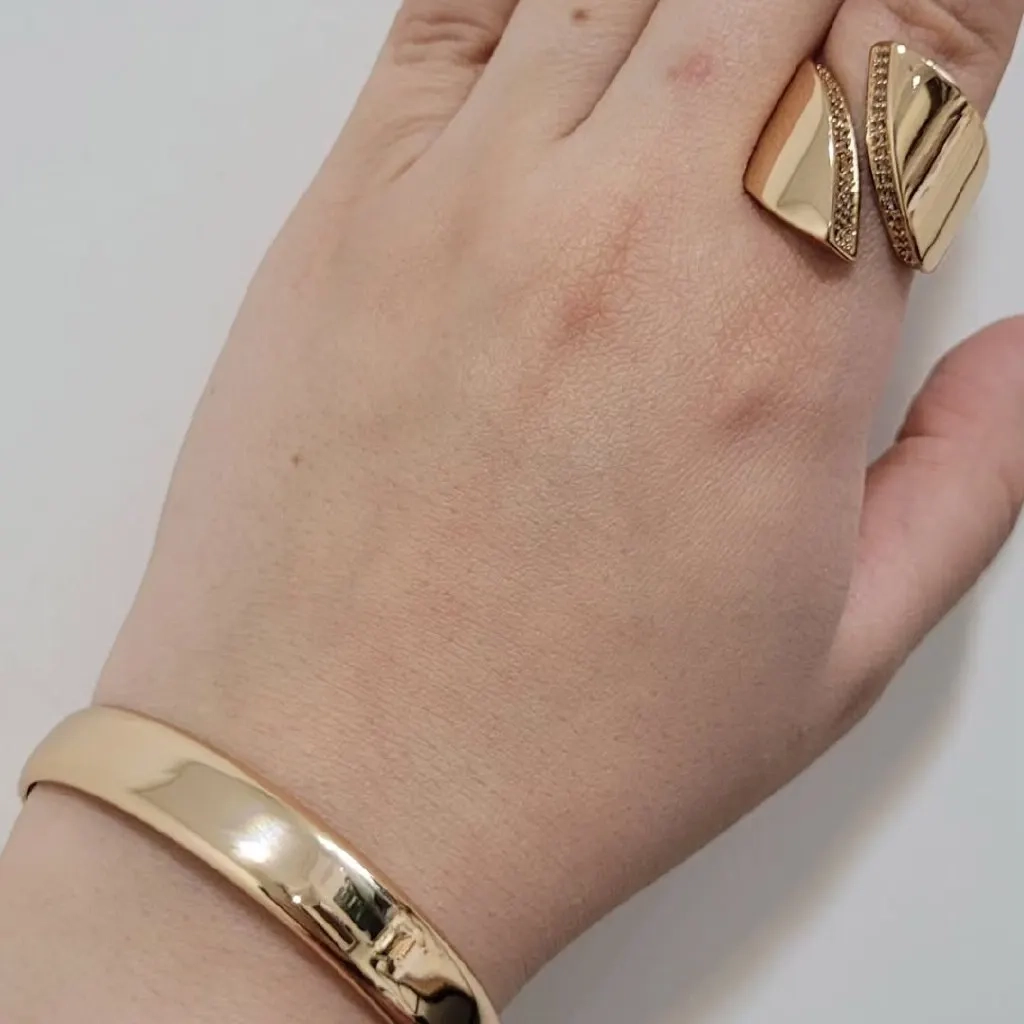 ست دستبند، انگشتر آینه ای زنانه