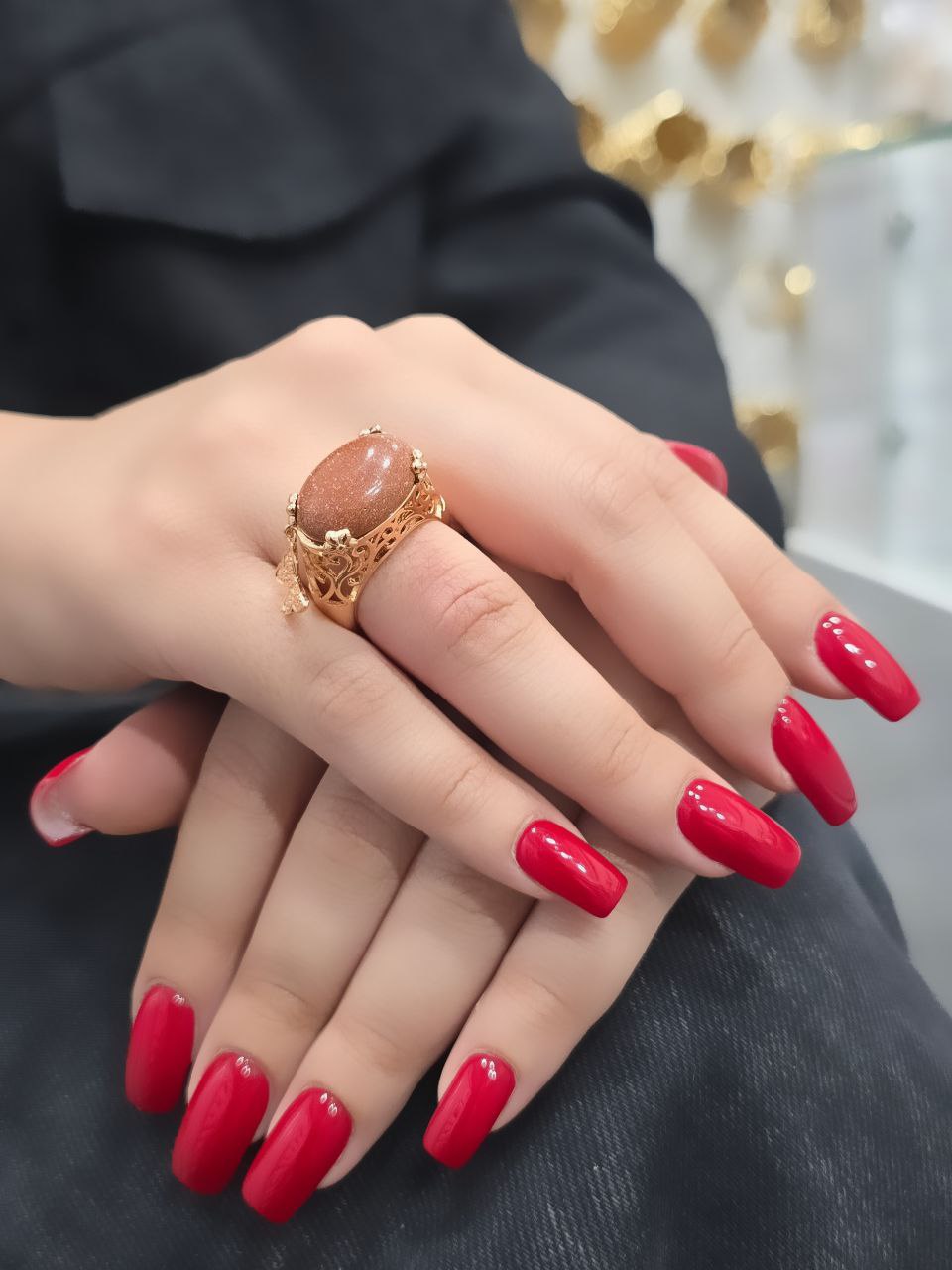 انگشتر طرح طلای زنانه