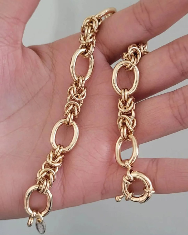 دستبند طرح طلای زنانه