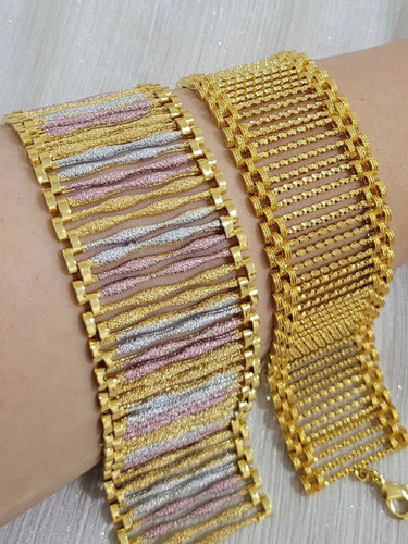 دستبند طرح طلای زنانه