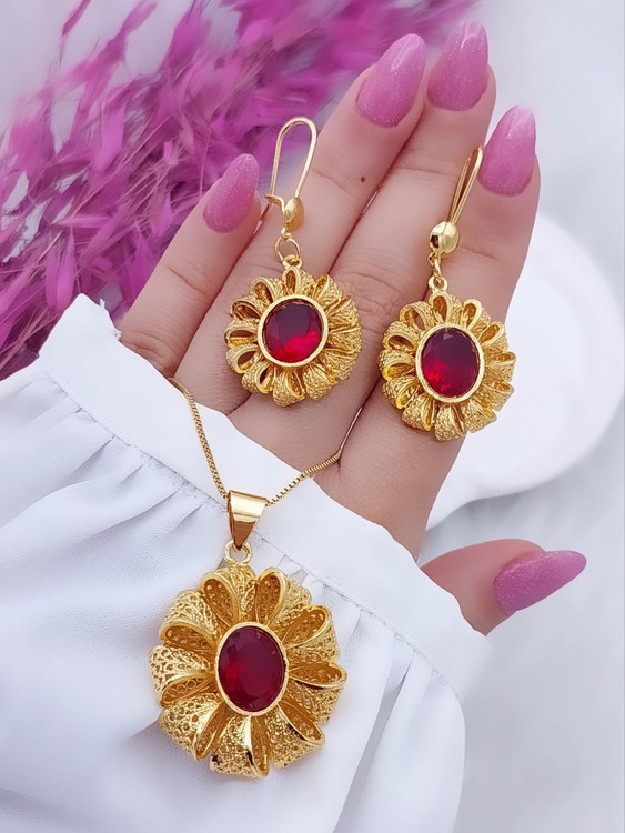 نیم ست سنگ دار زنانه