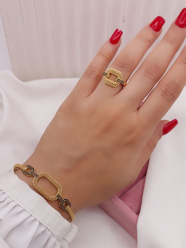 ست دستبند انگشتر زنانه