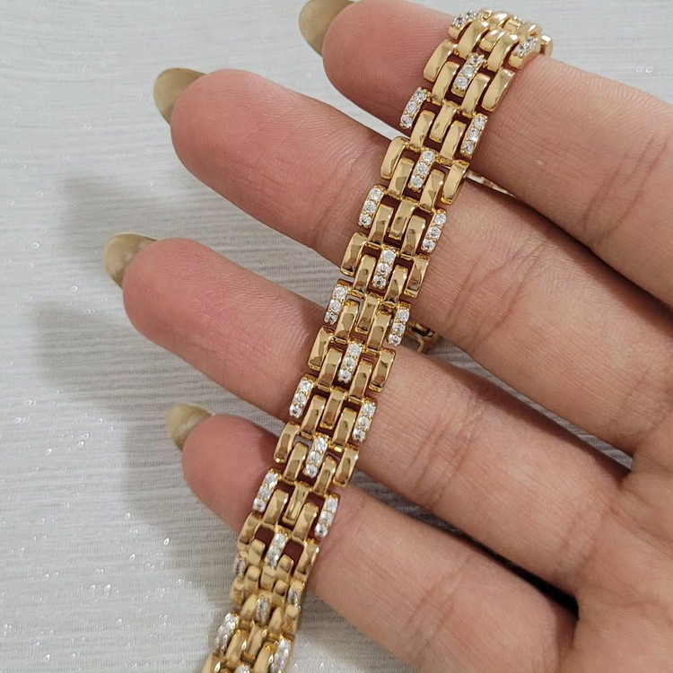 دستبند زنانه طرح طلا