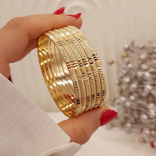 النگو زنانه ۳ میل ظریف و سبک پک ۶ عددی