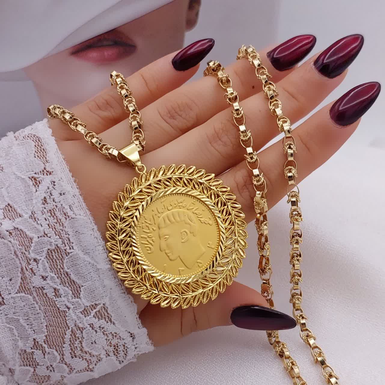 گردنبند طرح طلا زنانه May Dear مدل بلند