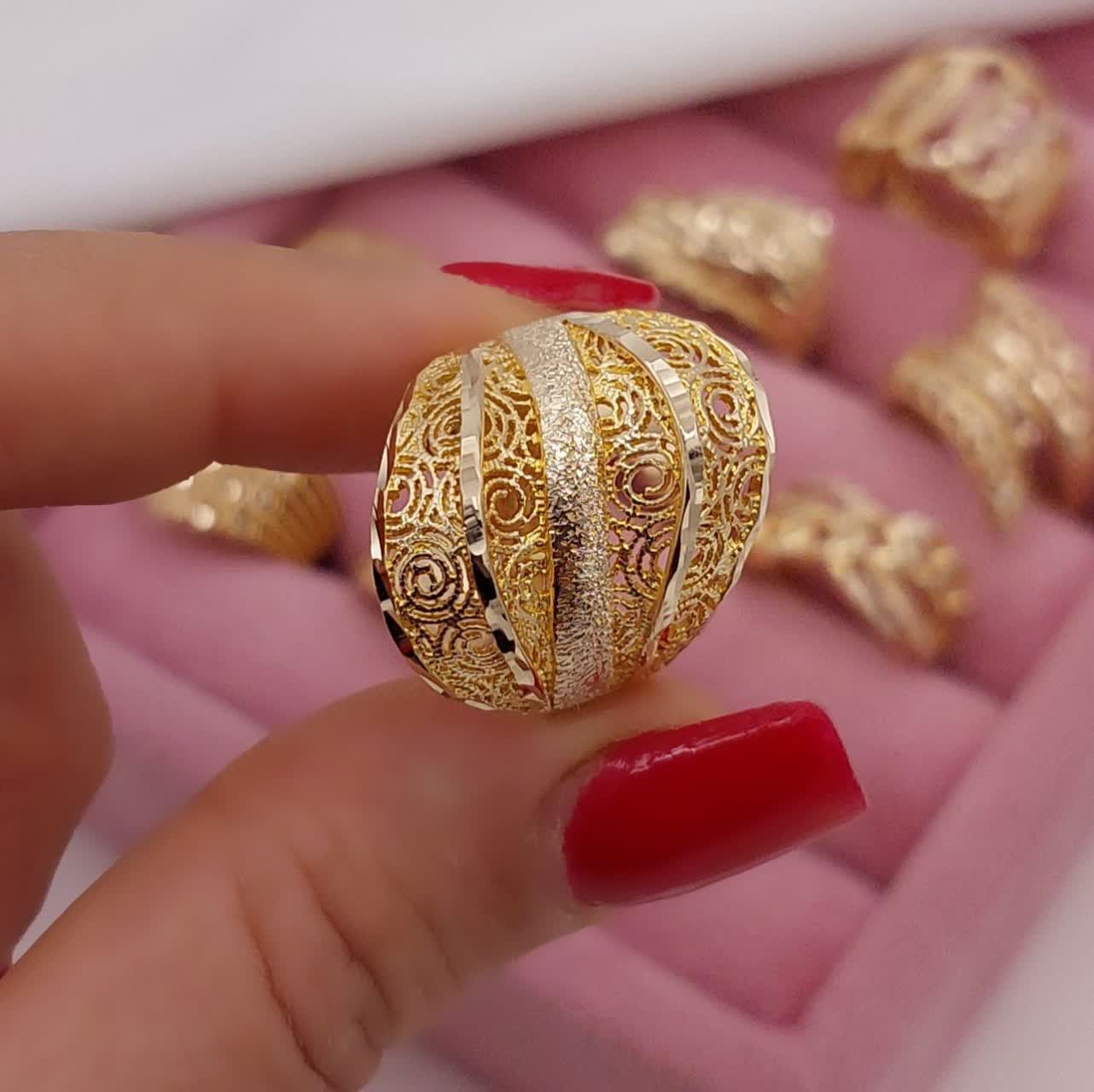 انگشتر طلاروس گویشکل چندلایه