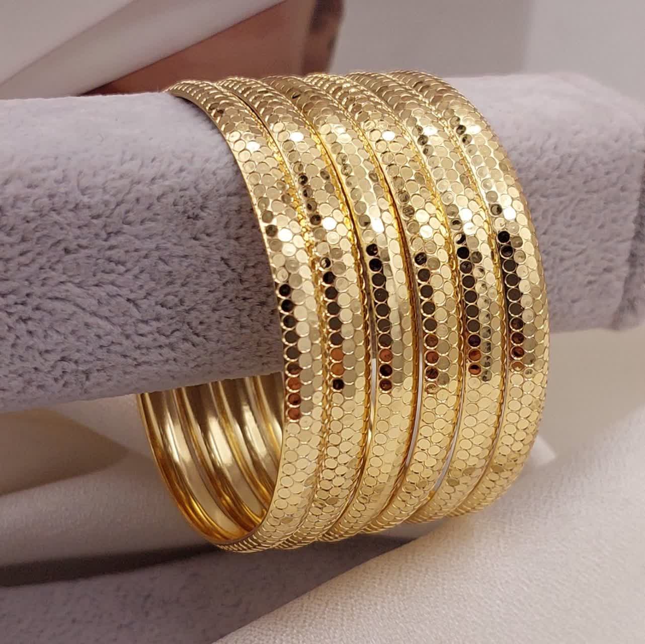 النگو طلاروس پولکی ۷ میل مدل جدید پک ۳ عددی