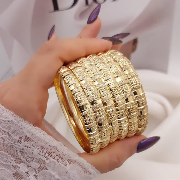 النگو طلاروس مدل شطرنجی پک ۳ عددی ۷ میل