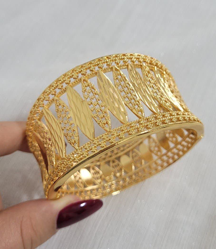 دستبند تکپوش طلاروس با قفل استاندارد