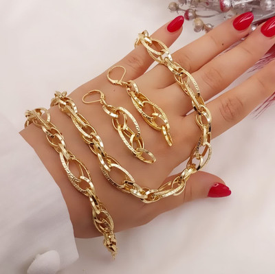 سرویس حلقهای طرح طلا زنانه برند شین مدل حلقه ای دوم