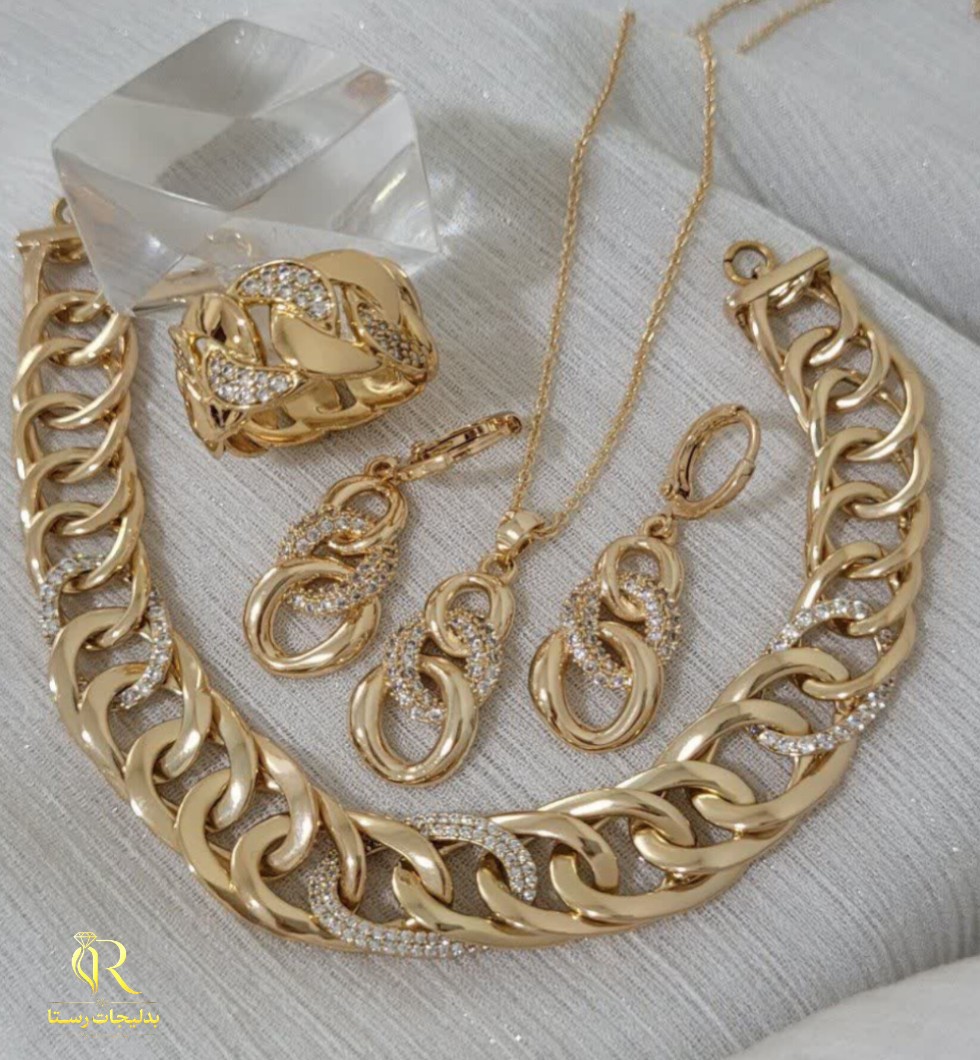 سرویس کارتیر زنانه ژوپینگ مدل نگیندار رنگ ثابت