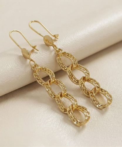 گوشواره کارتیه ورساچ City Gold با طراحی زنجیری